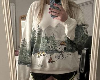zenvy" snoopy sweatshirt